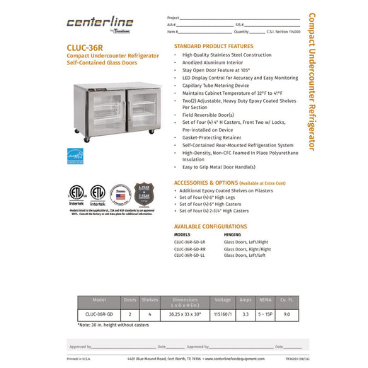 Spec Sheet