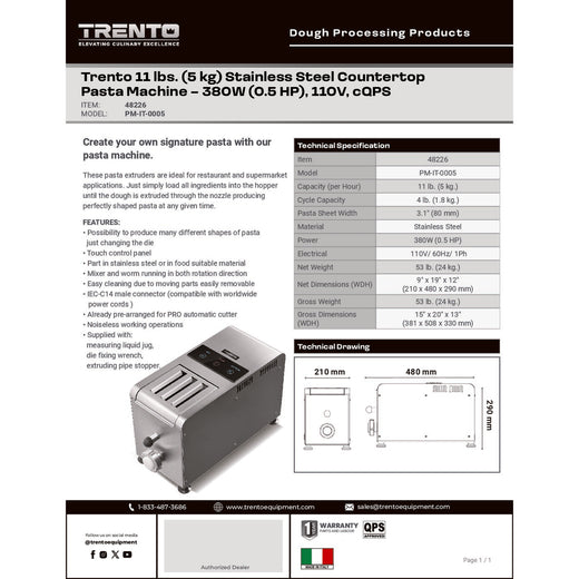 Spec Sheet