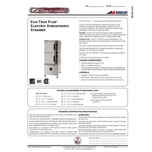 Spec Sheet
