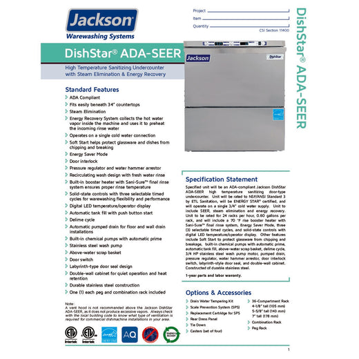 Spec Sheet