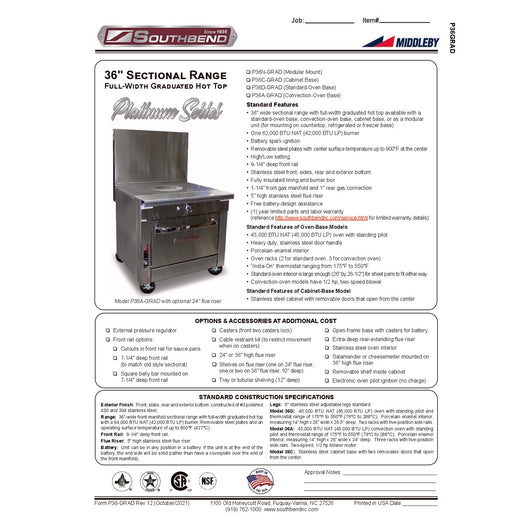 Spec Sheet