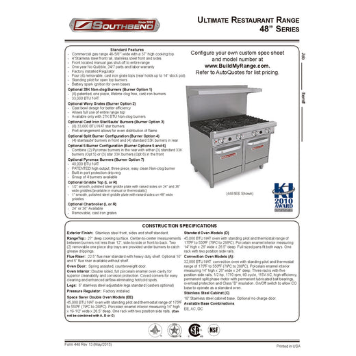 Product Family Spec Sheet