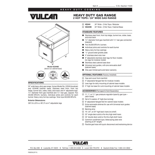 Spec Sheet