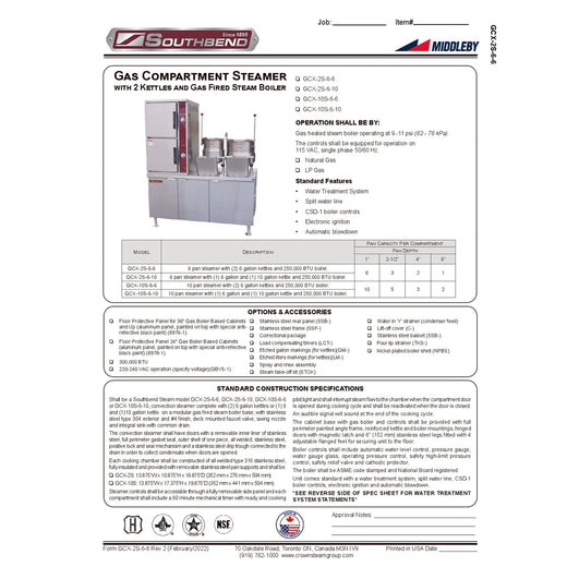 Spec Sheet