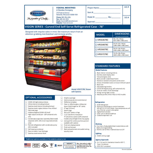 VRSS3678C Spec Sheet