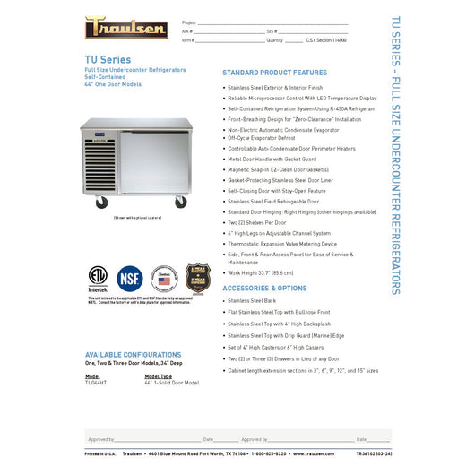 Spec Sheet