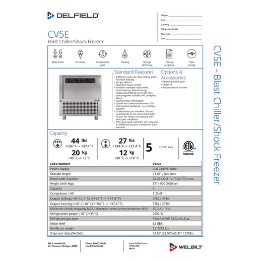 Spec Sheet