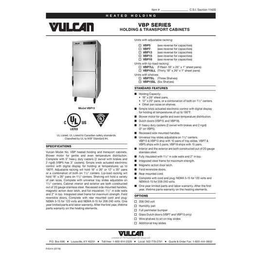 Spec Sheet