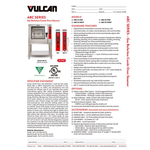 Spec Sheet