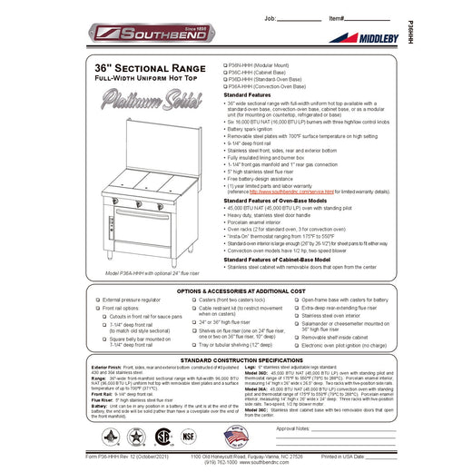 Spec Sheet