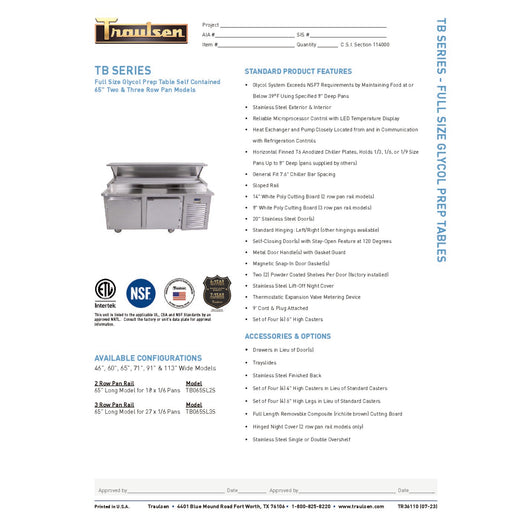 Spec Sheet