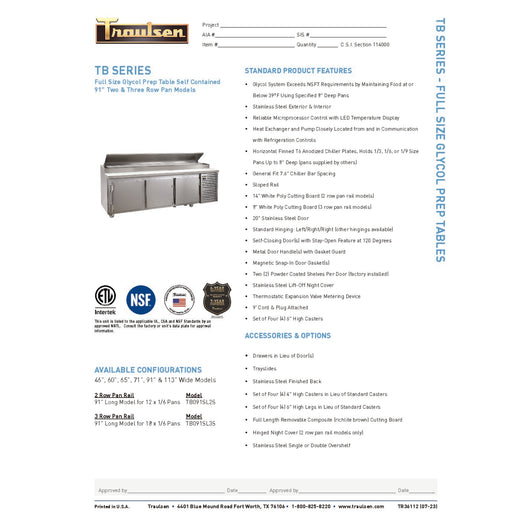 Spec Sheet