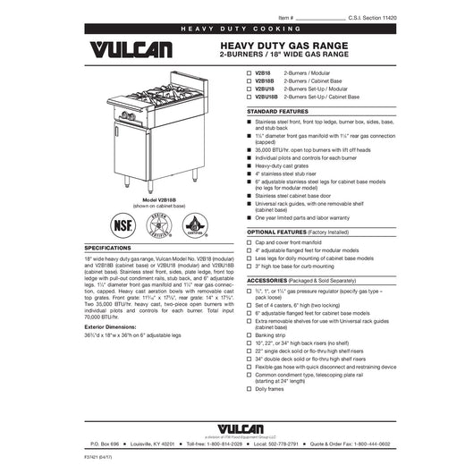 Spec Sheet