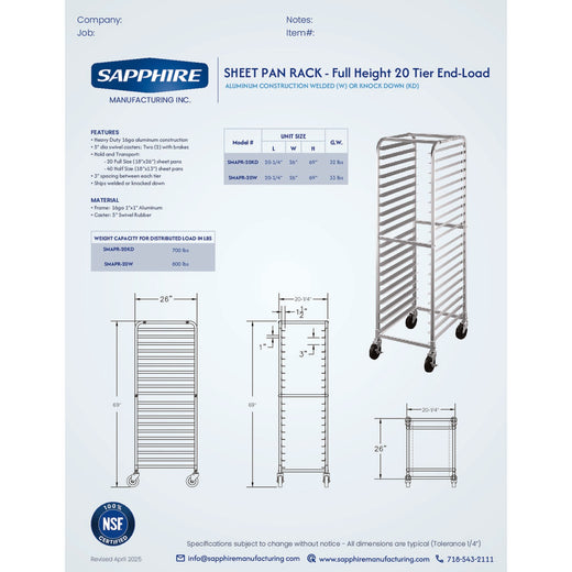 Spec Sheet