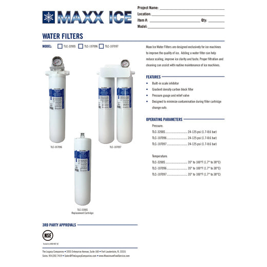 TLC-107096 Spec Sheet