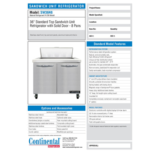 Spec Sheet