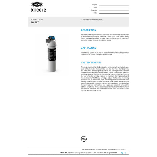Spec Sheet