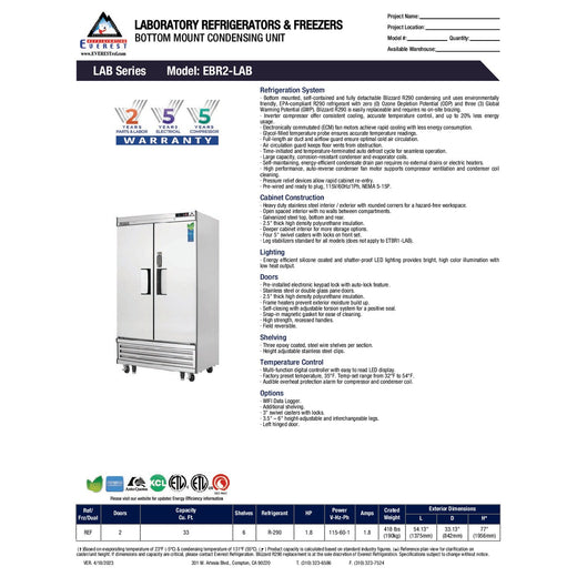 Spec Sheet