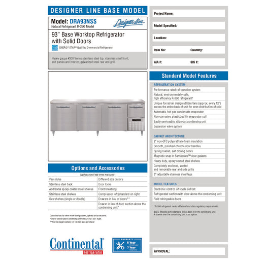 Spec Sheet