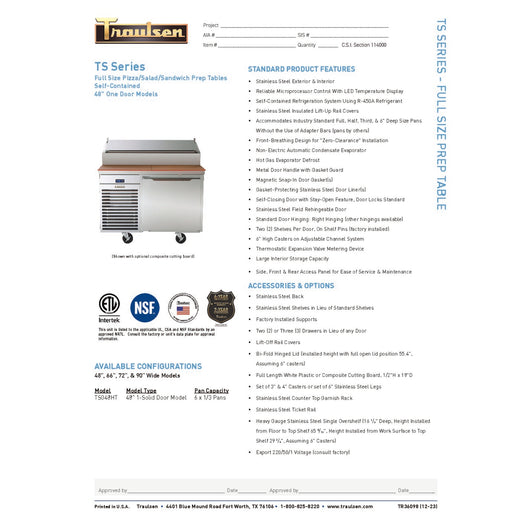 Spec Sheet