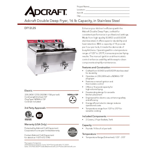 DF12L2S Spec Sheet