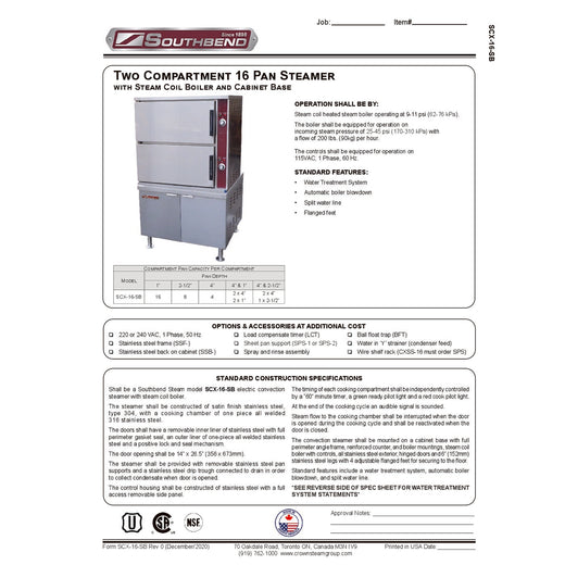 Spec Sheet