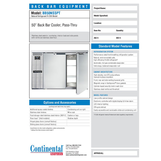 Spec Sheet