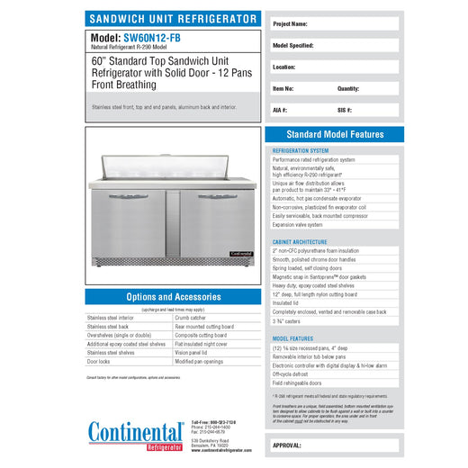 Spec Sheet