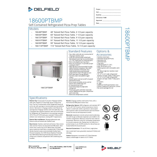 Spec Sheet