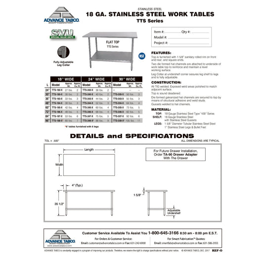 Spec Sheet