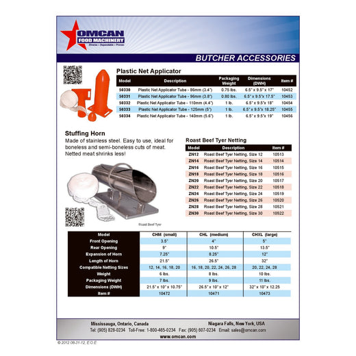 Spec Sheet