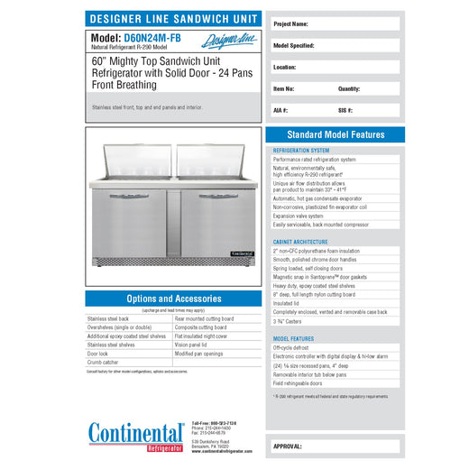 Spec Sheet