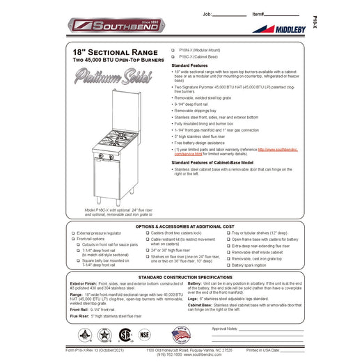 Spec Sheet