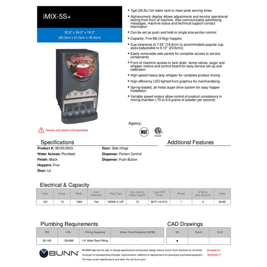 Spec Sheet