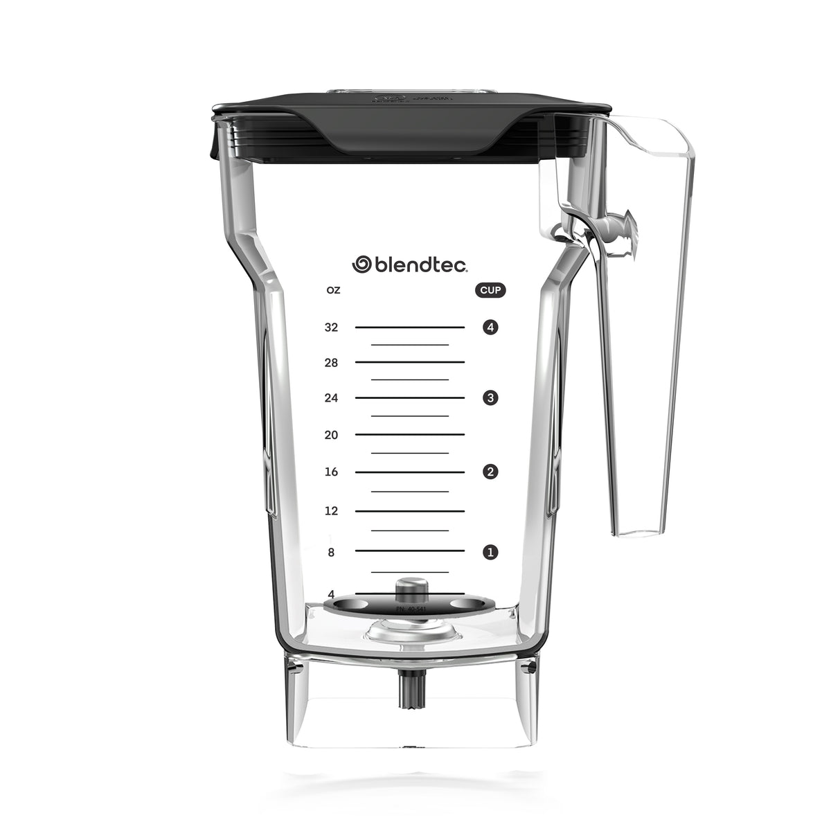 Blendtec 40-611-60 Frothing Jar with lid, front view