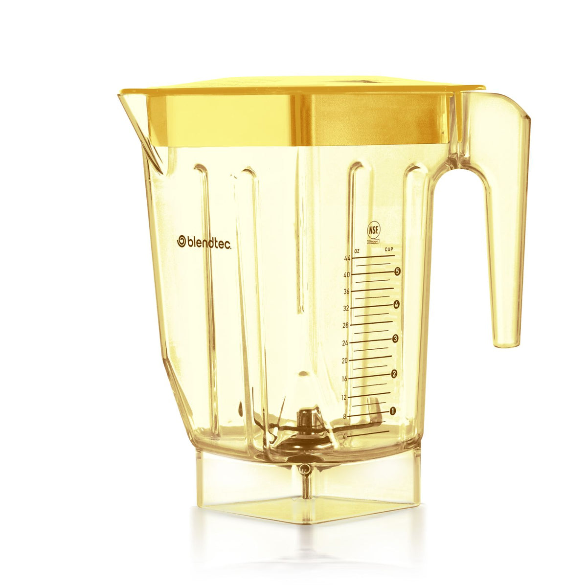 Blendtec 40-639-70 yellow Ultra Jar with spout and lid