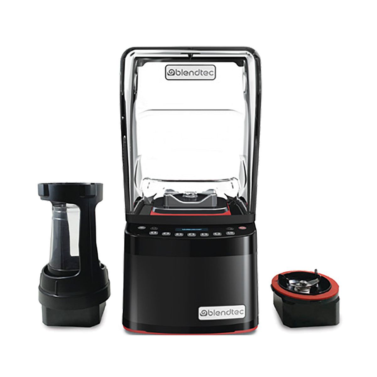 Blendtec SNBSXC2901-B1K Stealth Nitro X blender with cup stand and micronizer