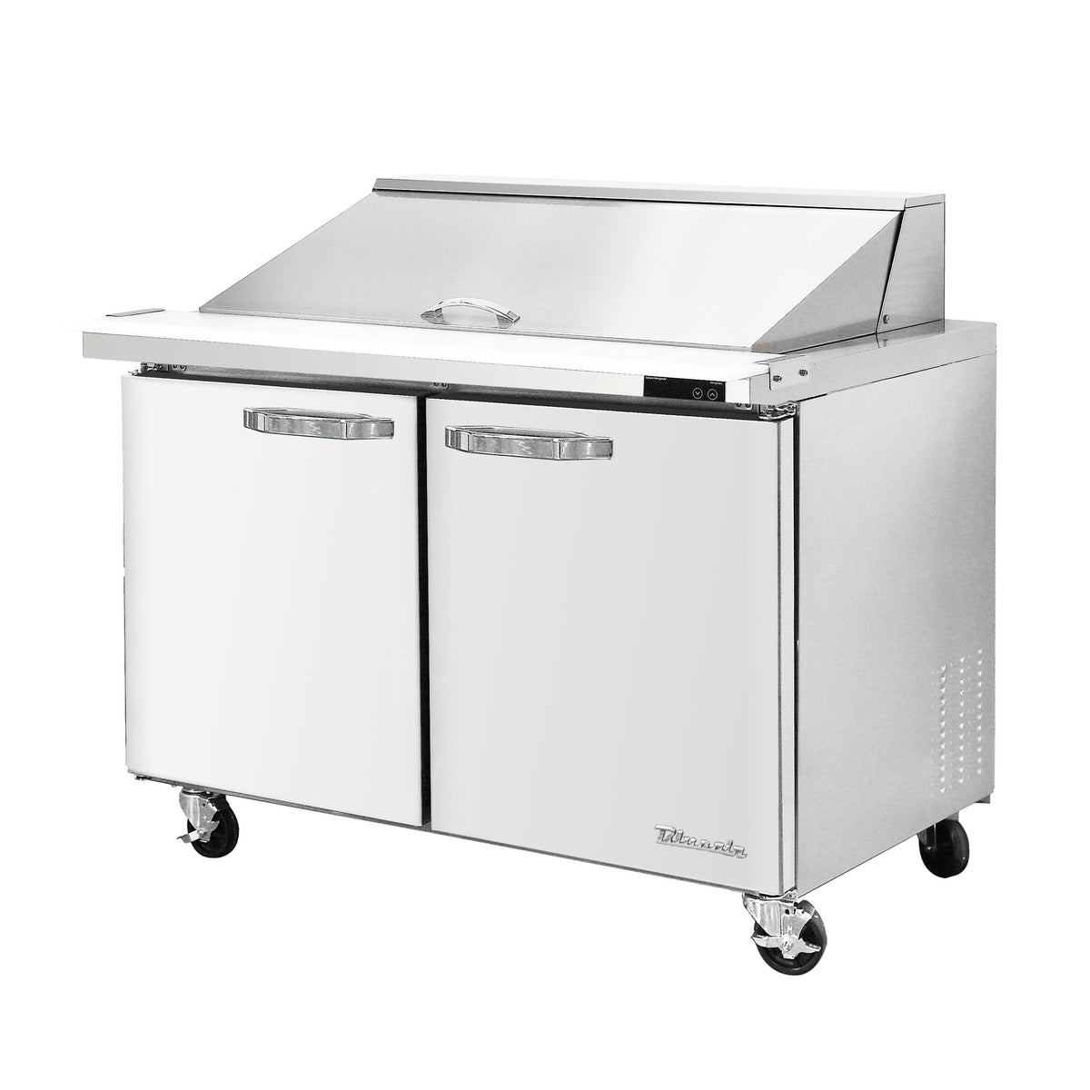 Blue Air BLMT48-HC mega top prep table, front angle view