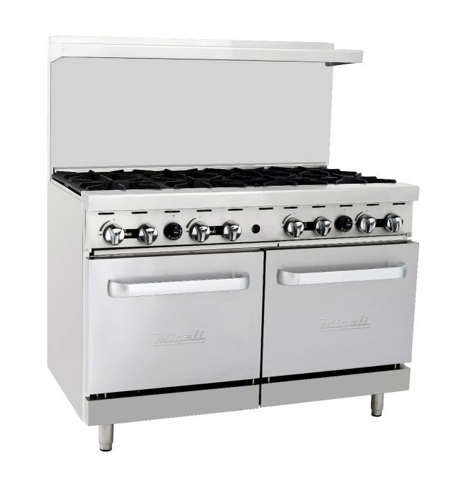Migali C-RO8-NG 8 Burner Gas Range, Natural Gas