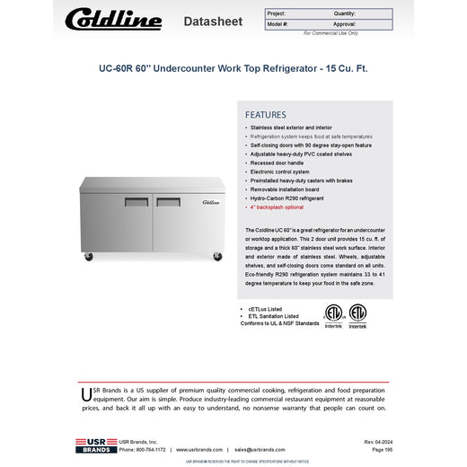 Spec Sheet