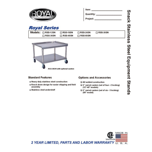 Spec Sheet