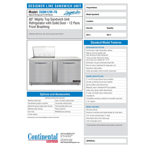 Spec Sheet