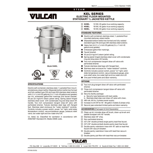 Spec Sheet
