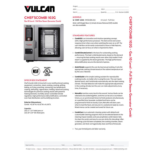 Spec Sheet
