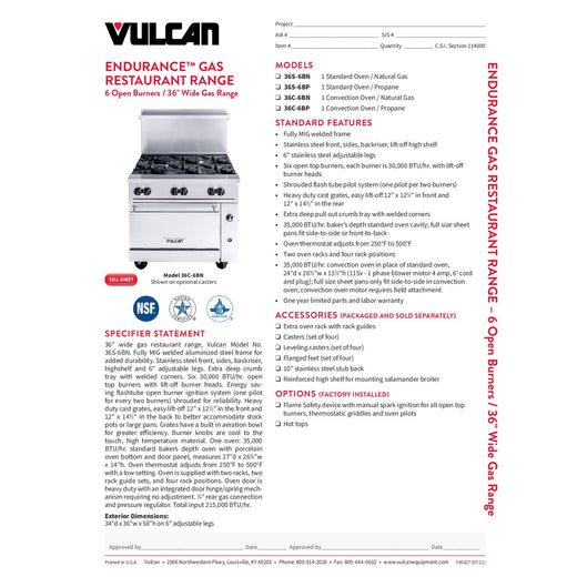 Spec Sheet