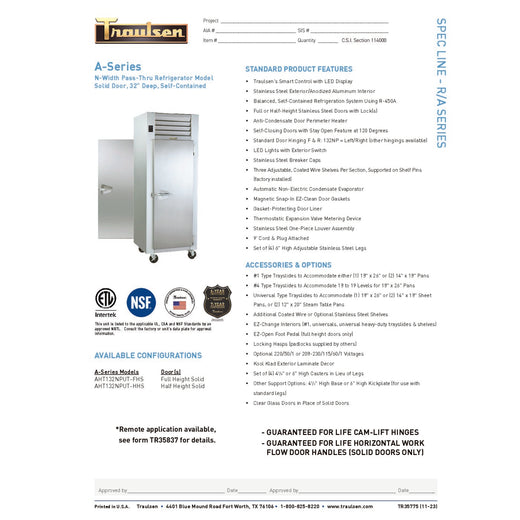 Spec Sheet