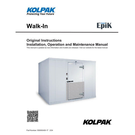 508CUSTMWKIN_Walk-In-Installation-Operation-and-Maintenance-Manual