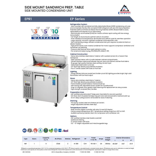 Spec Sheet