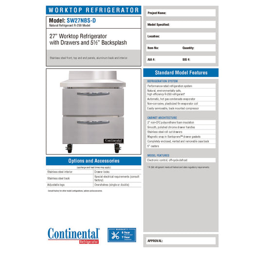 Spec Sheet