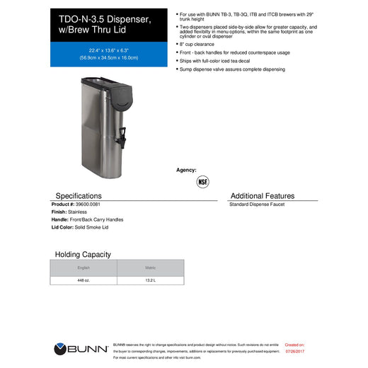 Spec Sheet